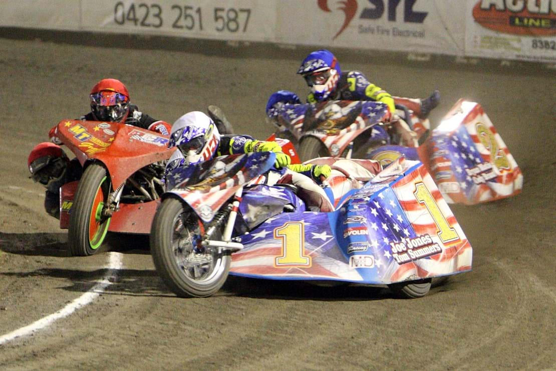 International Sidecars at Gillman Speedway Saturday night